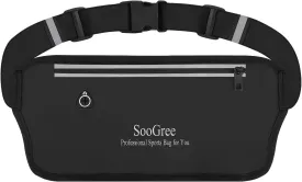 Running Belt Fanny Pack for Women Men Waterproof Waist Pack Runners Bag Slim Money belt Phone Holder for Sports Hiking Traveling Adjustable Strap Workout Pouch Lightweight Walking Jogging