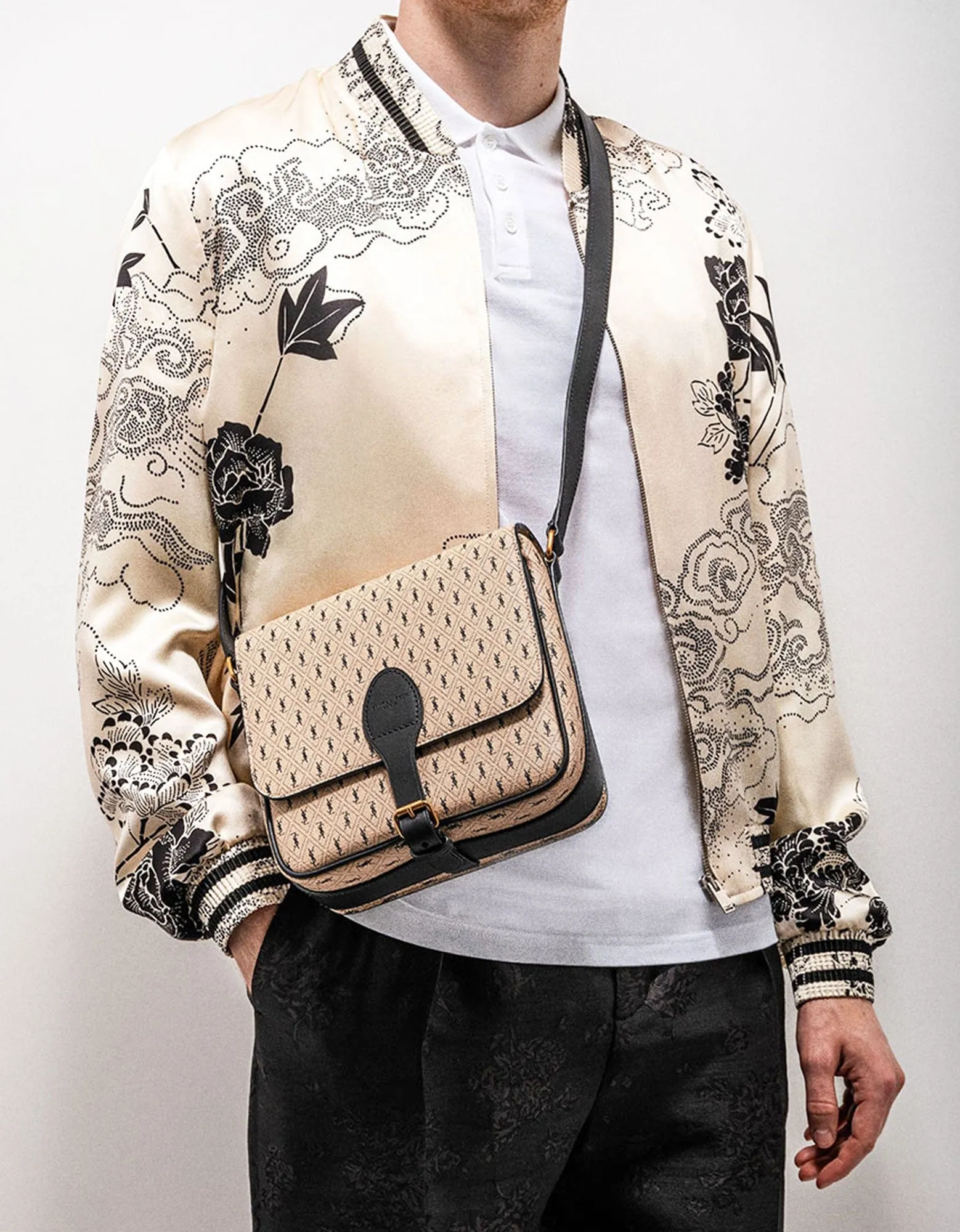 Saint Laurent Le Monogramme Medium Buckle Satchel
