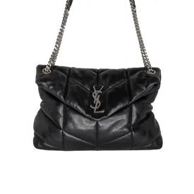 Saint Laurent Loulou Puffer YSL Monogram Flap Shoulder Bag
