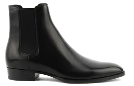 SAINT LAURENT WYATT 30 CHELSEABOOT BLACK