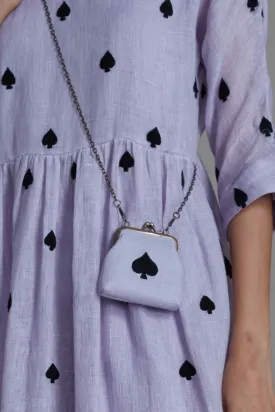 Spade Lavender Coin Clutch