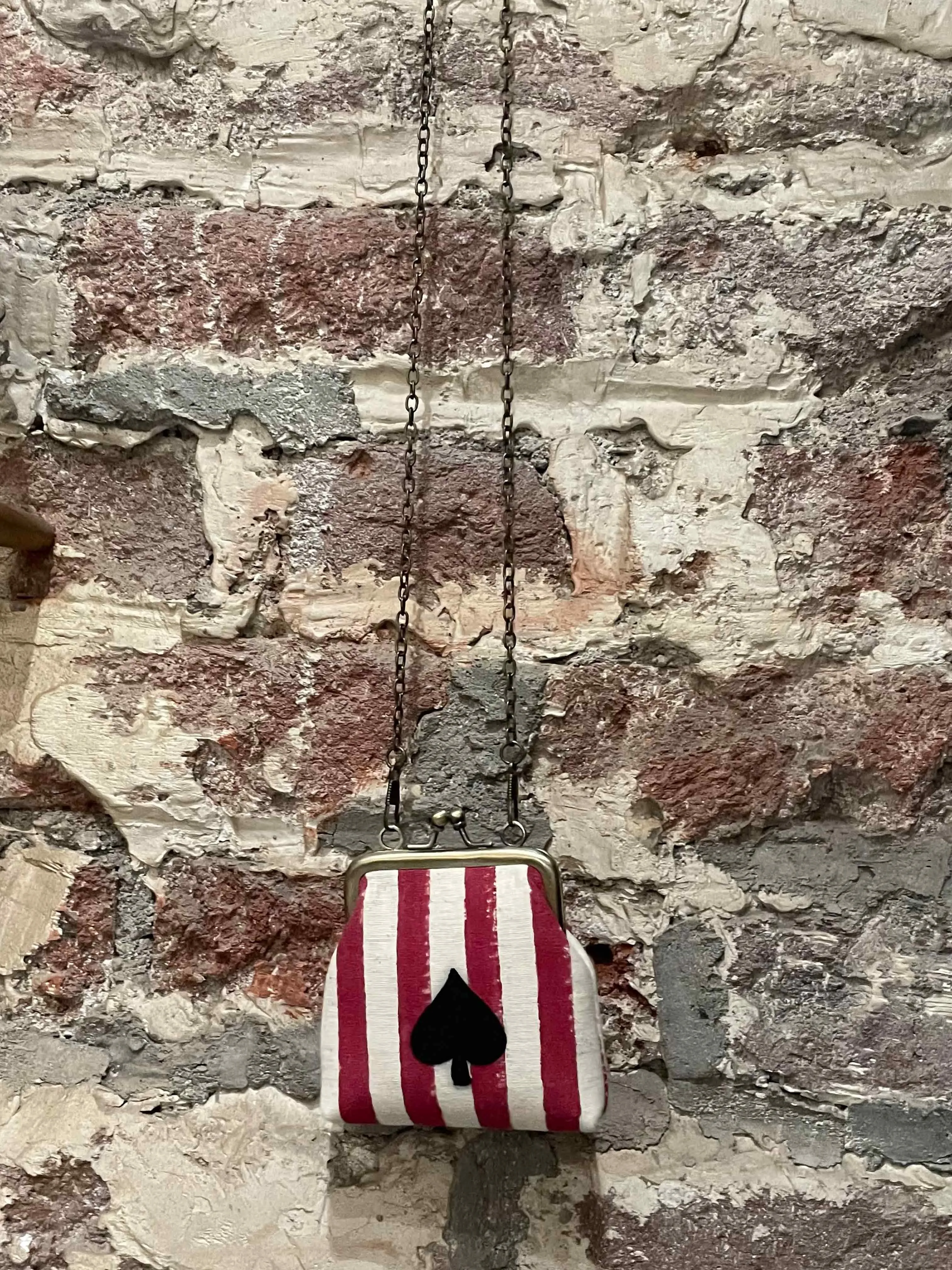 Spade STR Red Coin Clutch