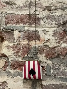 Spade STR Red Coin Clutch