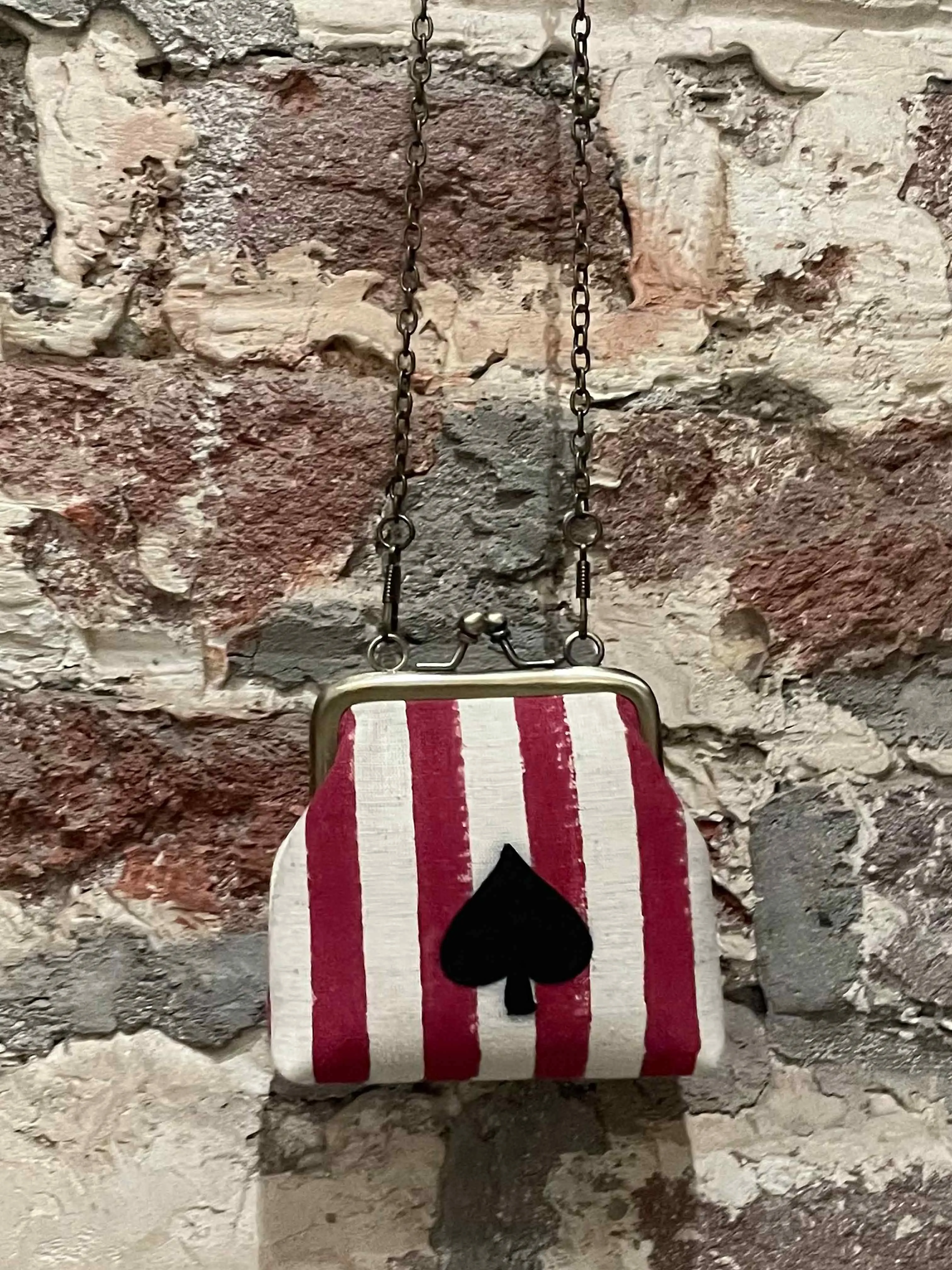 Spade STR Red Coin Clutch