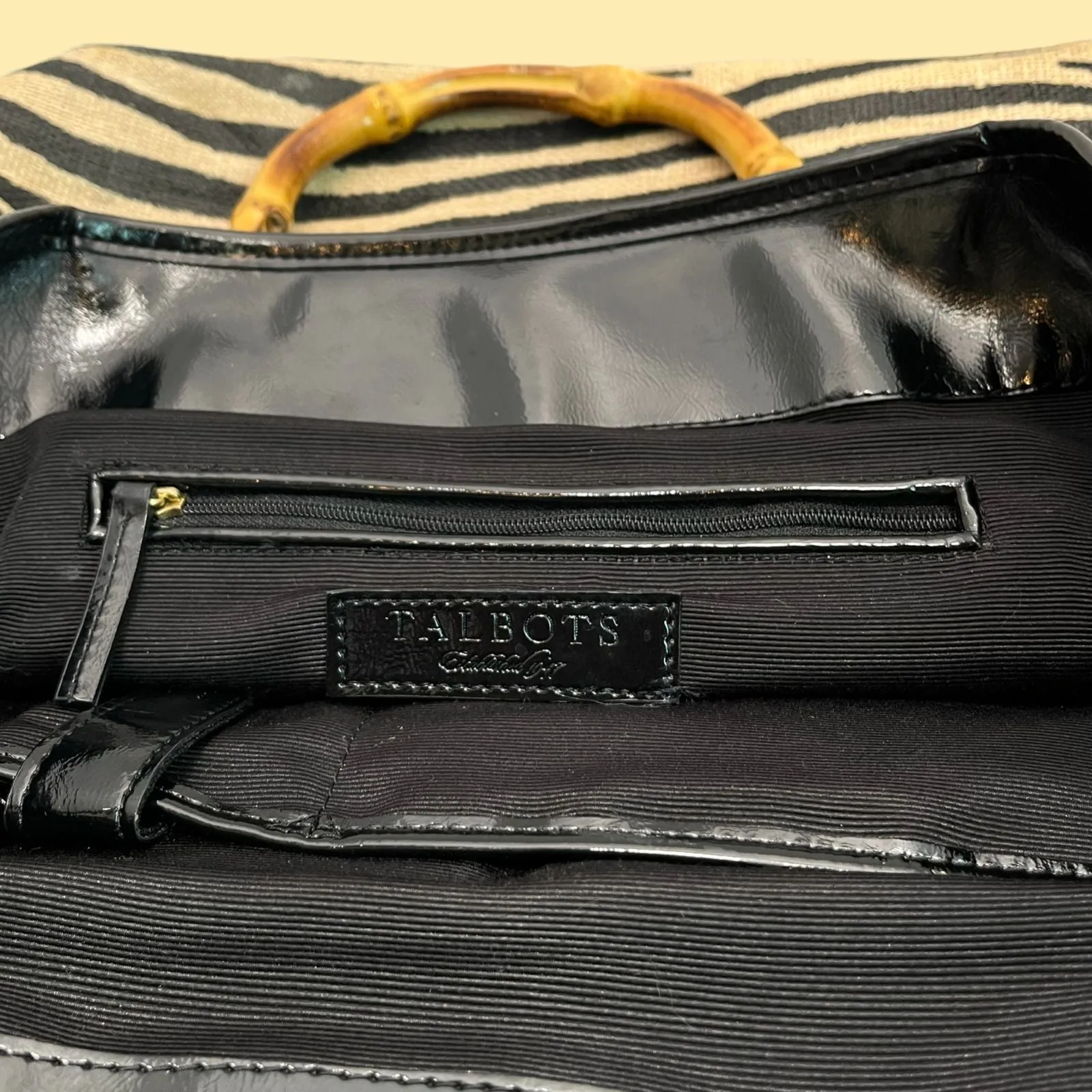 TALBOTS ZEBRA HANDBAG (PREOWNED)
