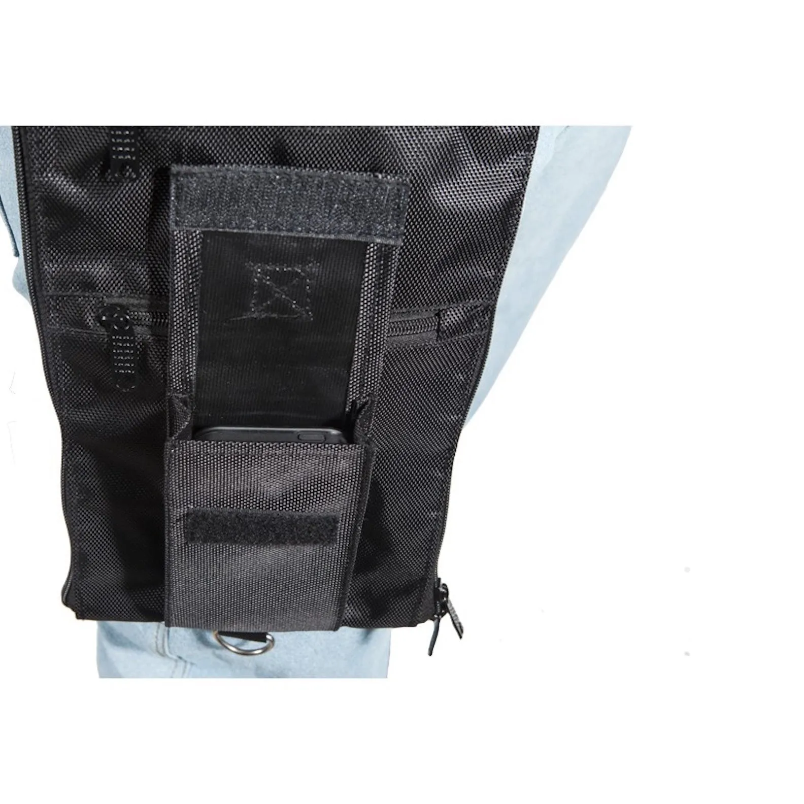Textile Thigh Fanny Travel Pack With Gun Pocket 8.5"x16"