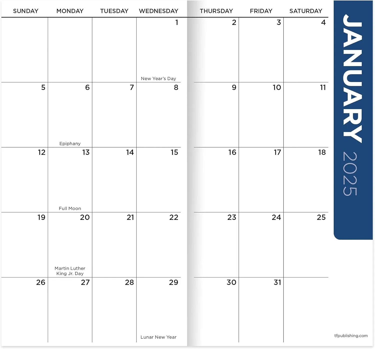 TF PUBLISHING 2025-2026 Sassy Zebra 2-Year Small Monthly Pocket Planner - 2-Page Large Calendar Grid and Lined Notes Section in Back - Monthly Day Planner for Purse - 3.5" x 6.5"