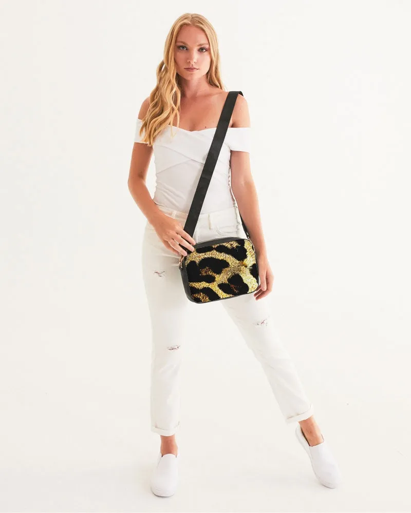 TRP Leopard Print 01 Designer Faux Leather Crossbody Bag