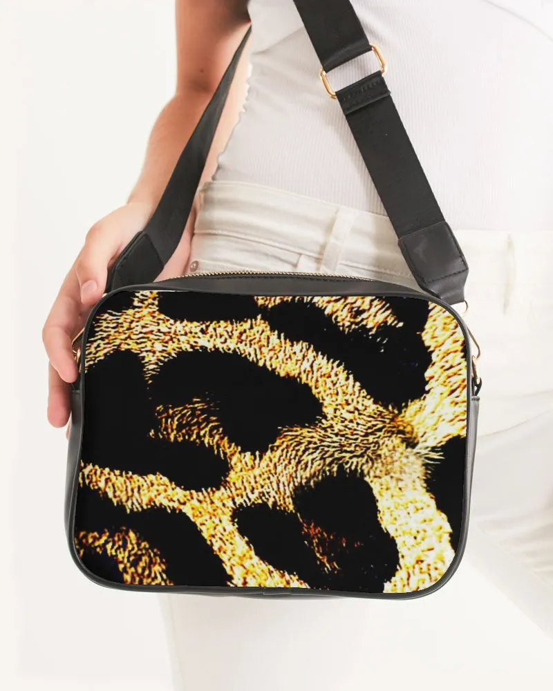 TRP Leopard Print 01 Designer Faux Leather Crossbody Bag