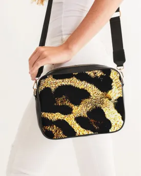 TRP Leopard Print 01 Designer Faux Leather Crossbody Bag