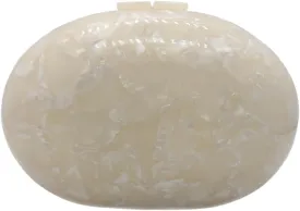 UMREN Lovely Acrylic Shell Shaped Clutch for Women Acrylic Evening Clutch Purse Marble Handbag for Wedding Cocktail Party