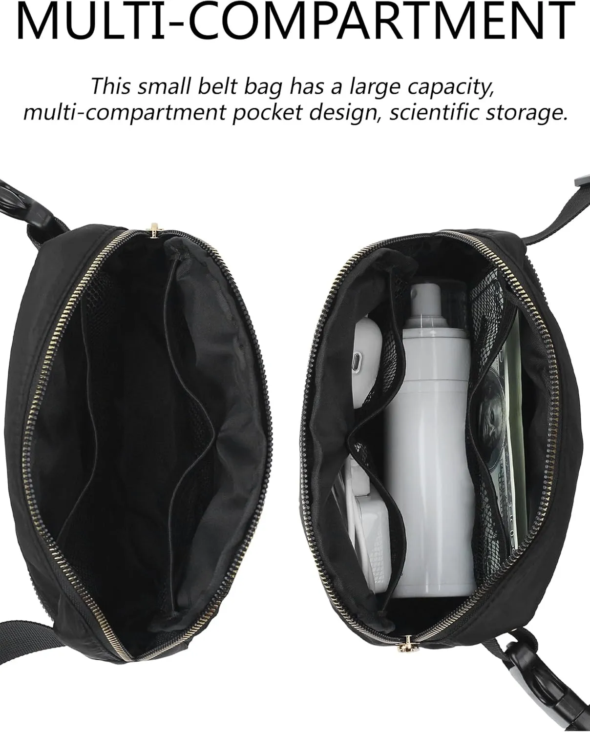 Unisex Fanny Pack for Women Men, 1L Everywhere Mini Belt Bag with Adjustable Strap, Lightweight Nylon Crossbody Bags Small Waist Pouch for Workout Running Traveling Hiking (Turquoise)
