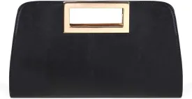 VASCHY Clutch Purse for Women,Fashion Vegan Leather Cut-Out Handle Evening Handbag Crossbody Shoulder Bag for Wedding,Party