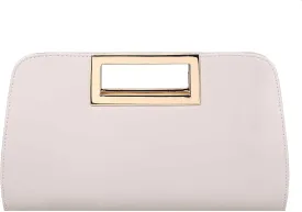 VASCHY Clutch Purse for Women,Fashion Vegan Leather Cut-Out Handle Evening Handbag Crossbody Shoulder Bag for Wedding,Party
