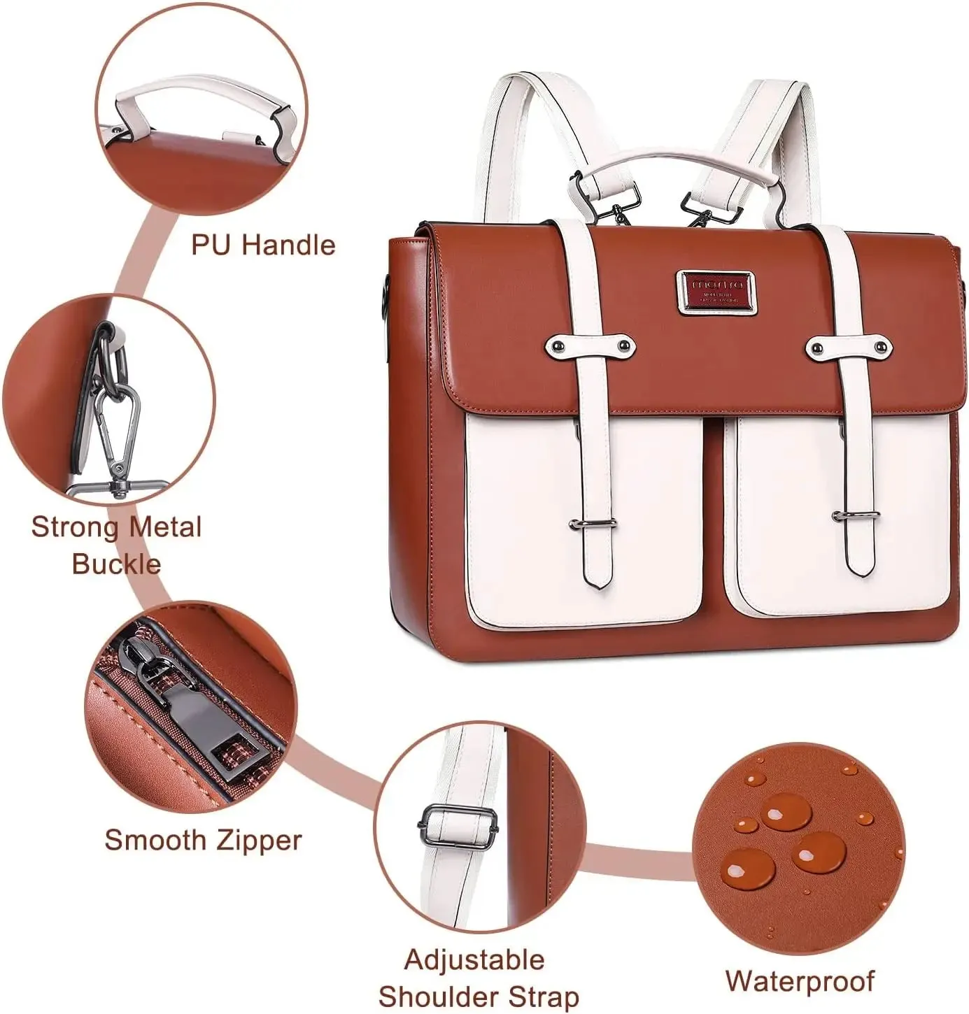 Women's Laptop Bag 15-16 inch - Stylish Backpack Messenger Shoulder Bag