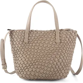 Woven Bags for Women Tote Hobo Shoulder Crossbody Bags PU Leather Handwoven Purse Summer Beach Travel Handbag