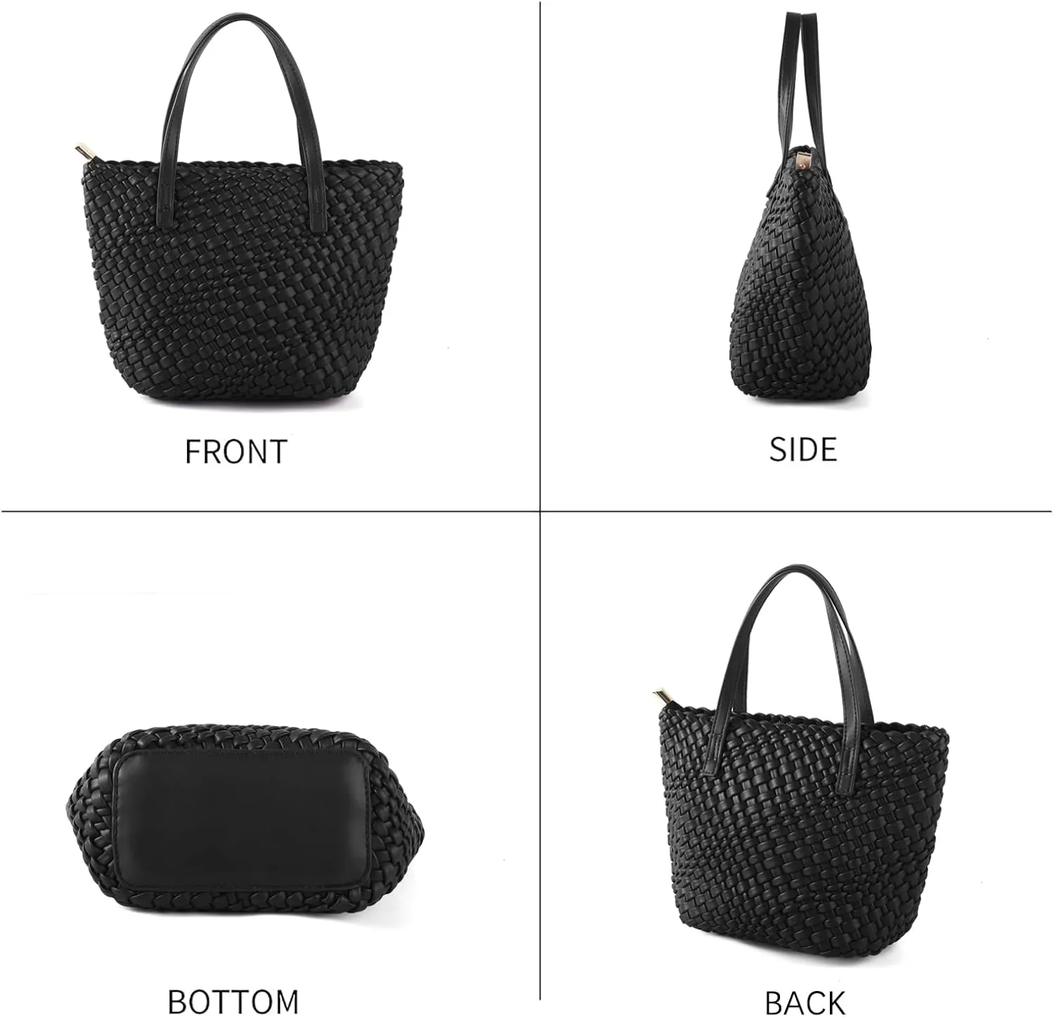 Woven Bags for Women Tote Hobo Shoulder Crossbody Bags PU Leather Handwoven Purse Summer Beach Travel Handbag