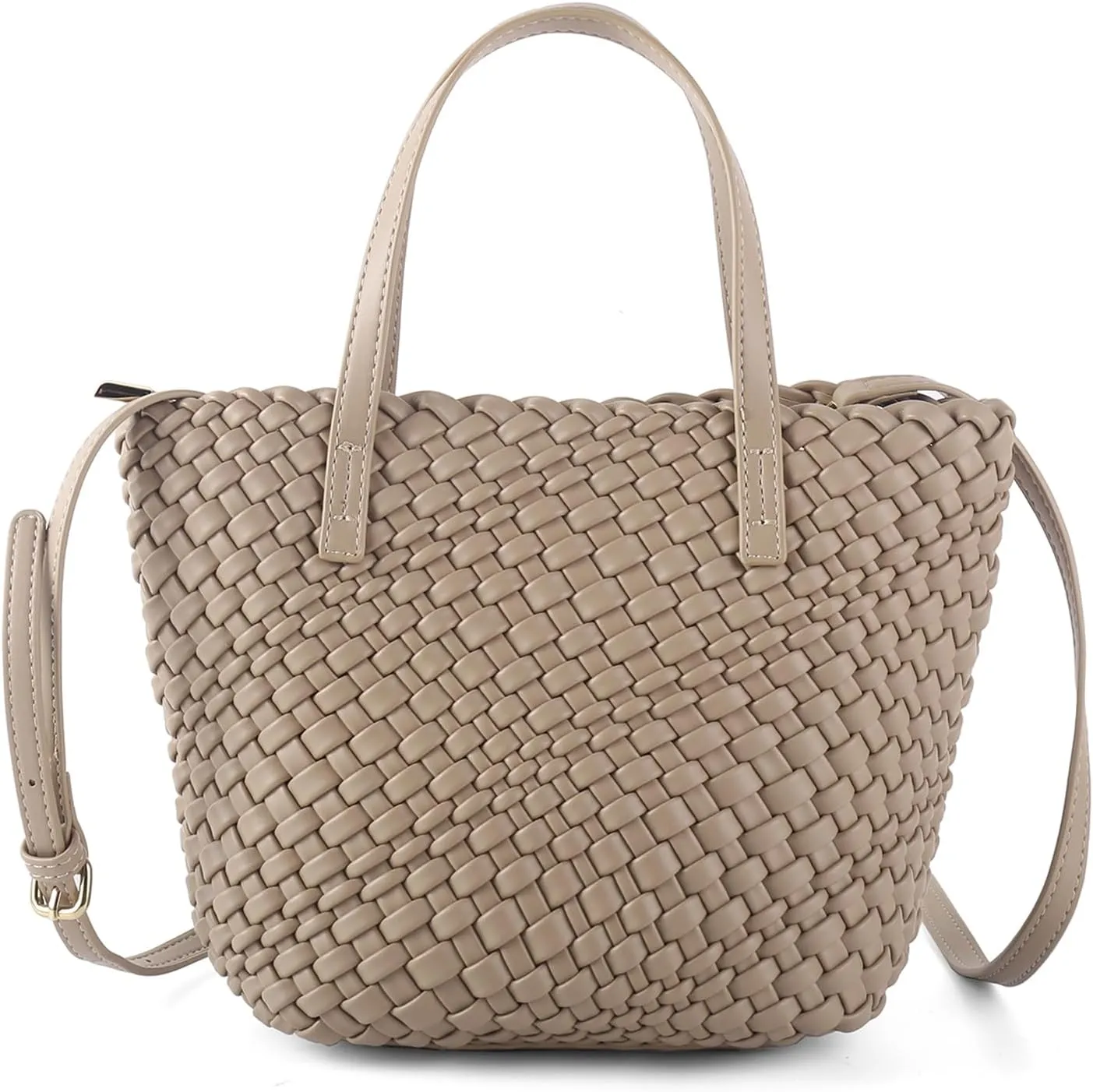 Woven Bags for Women Tote Hobo Shoulder Crossbody Bags PU Leather Handwoven Purse Summer Beach Travel Handbag