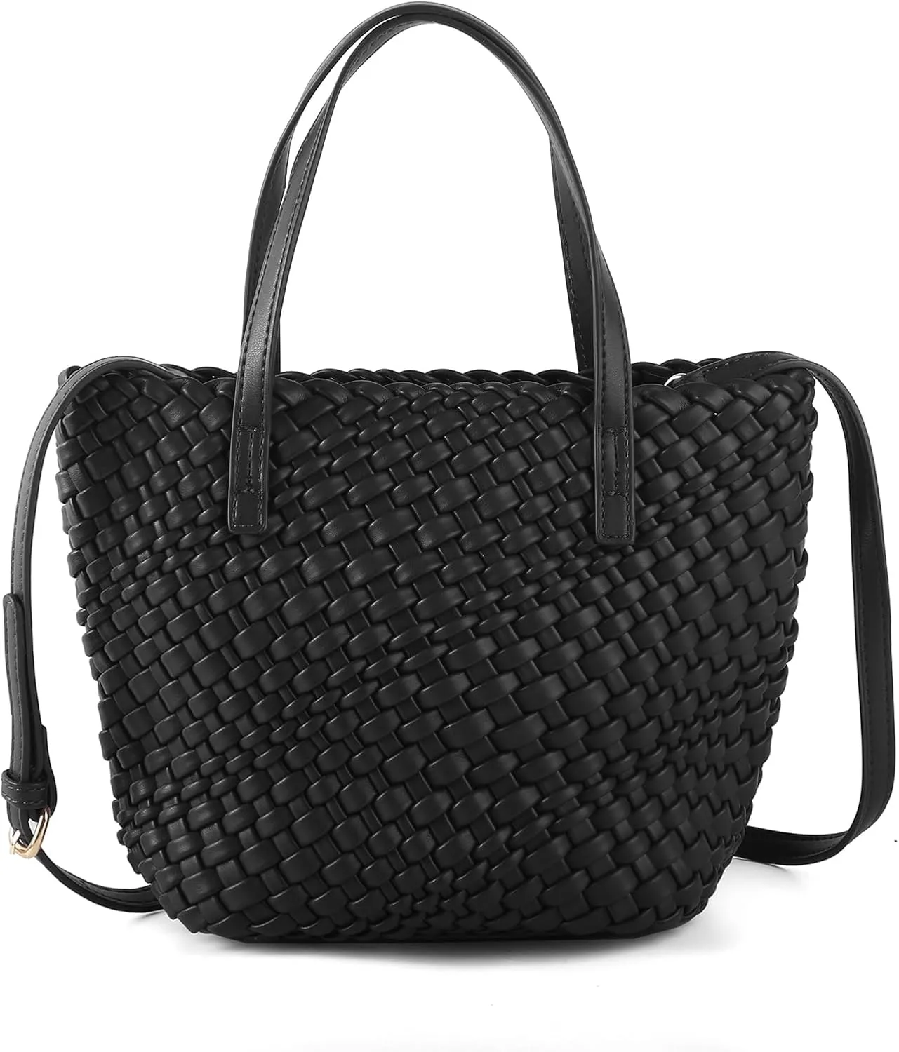 Woven Bags for Women Tote Hobo Shoulder Crossbody Bags PU Leather Handwoven Purse Summer Beach Travel Handbag