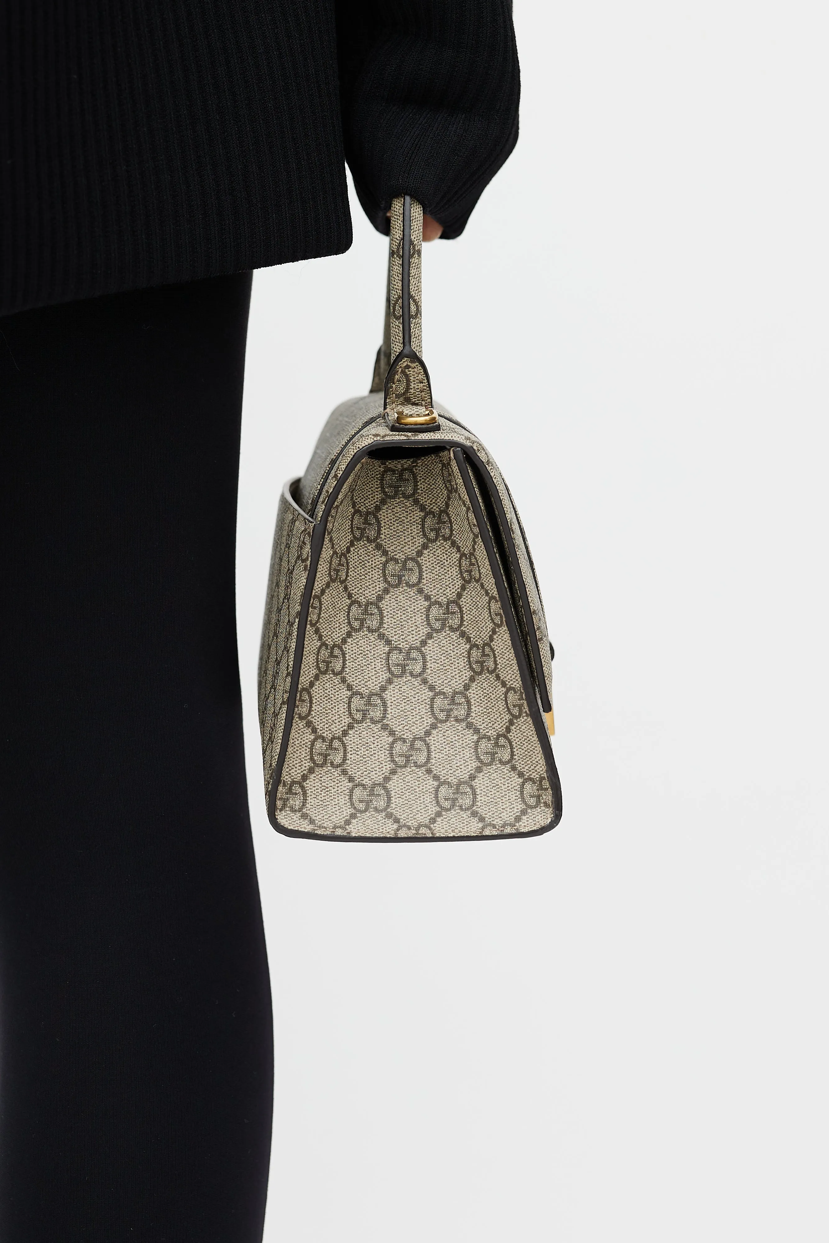 X Balenciaga 2021 Beige Small "The Hacker Project" Hourglass Bag